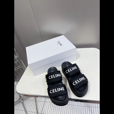 23ss celin* 스트랩 플랫폼 샌들