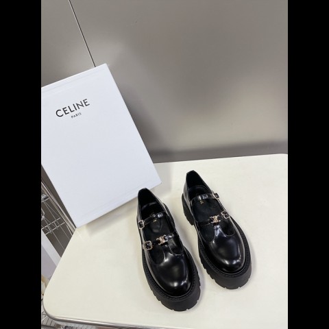 23ss celin* 트리오페 스트랩 로퍼 (굽 5cm)