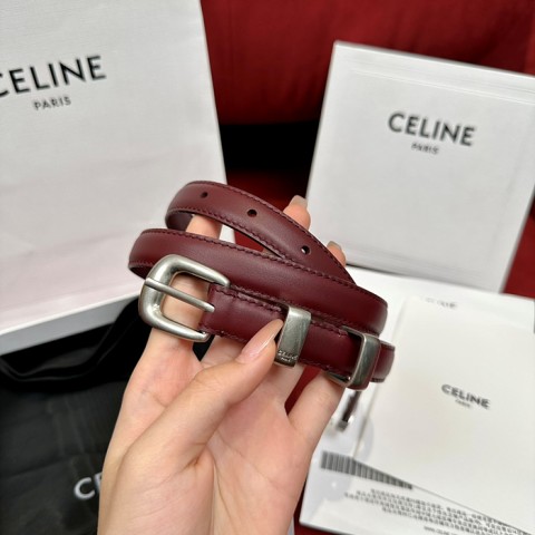 celin* 레더 벨트 1.8cm