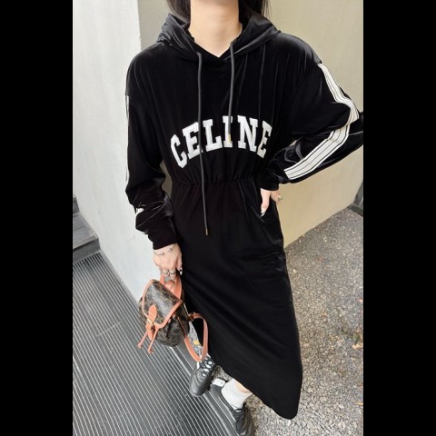 celin* 24ss 웨이스트 원피스 