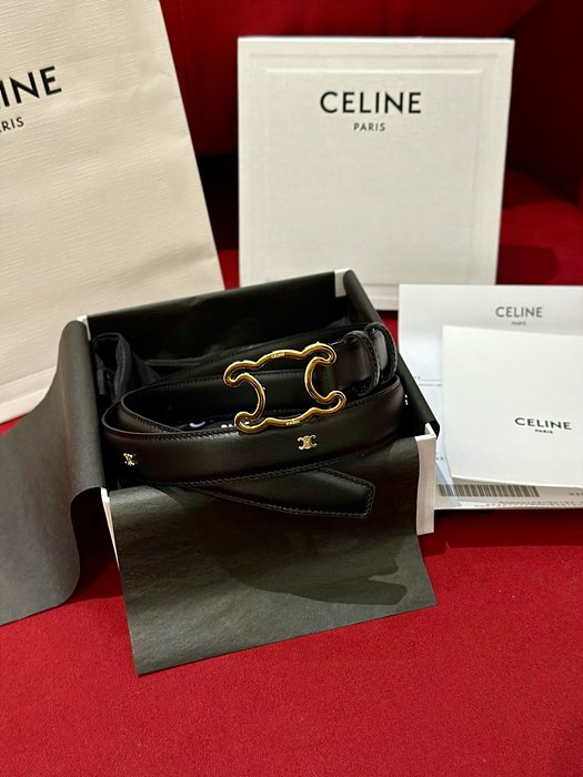 celin* 트리오페 벨트 2.5cm 