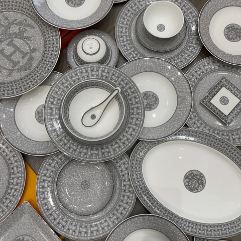 herme* Mosaique au 24 platinum 43피스 식기 세트