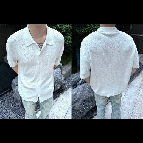lv 모노그램 반팔 셔츠