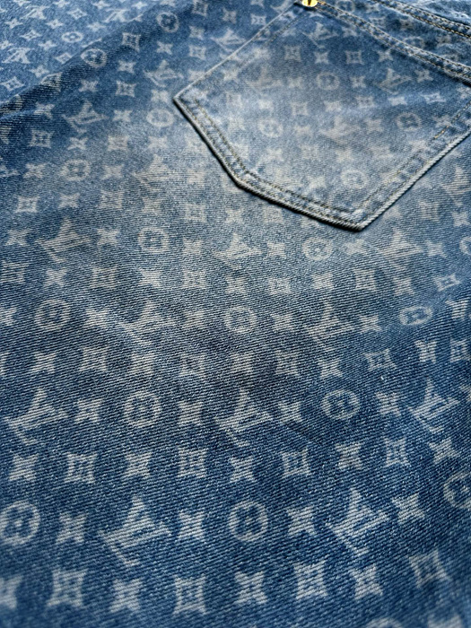 lv 모노그램 데님 팬츠