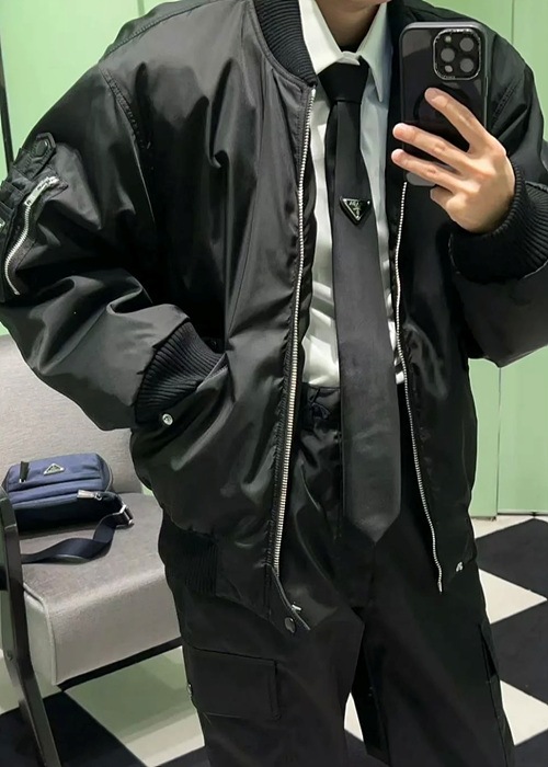 prad* 리나일론 봄버 재킷 [정품급]
