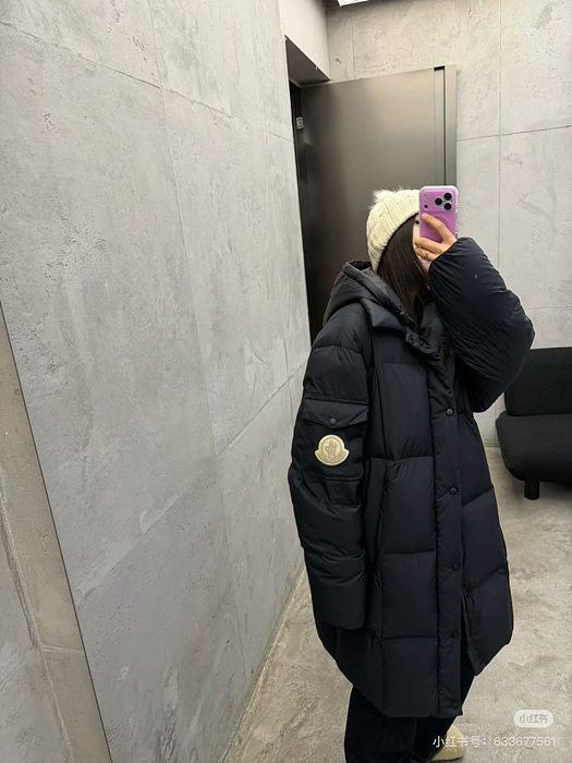 moncl*r 오버핏 롱 다운 재킷