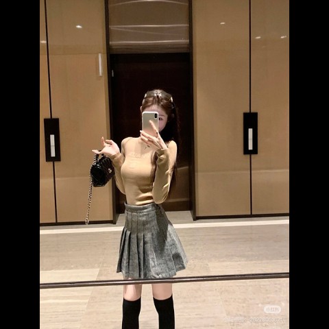 prad* 레터링 니트 스웨터