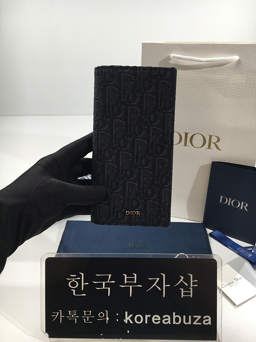 CD 오블리크 로고 패턴 장지갑 [당일 배송]