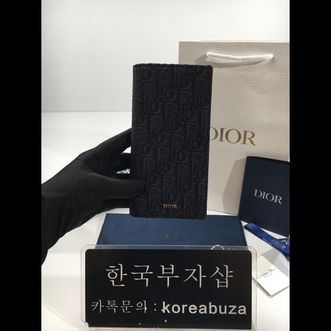 CD 오블리크 로고 패턴 장지갑 [당일 배송]